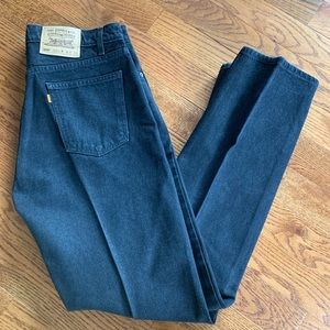 Vintage Levis 505 34X34 Black Orange Tab Jeans